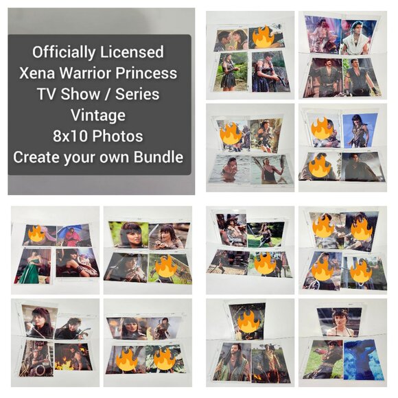 Xena Warrior Princess Photo Lot Bundle 8x10 TV Show Series Pics Lucy Lawless VTG